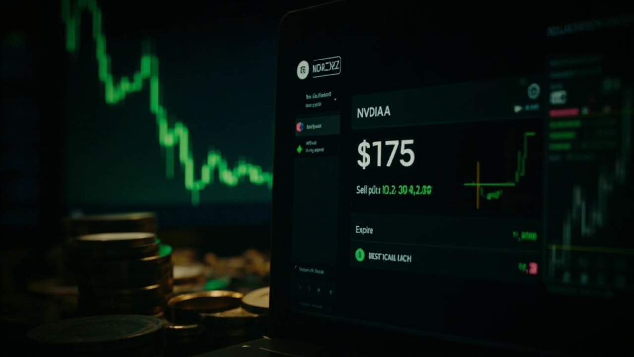 NVDA 真實交易畫面：K 線圖與合約細節