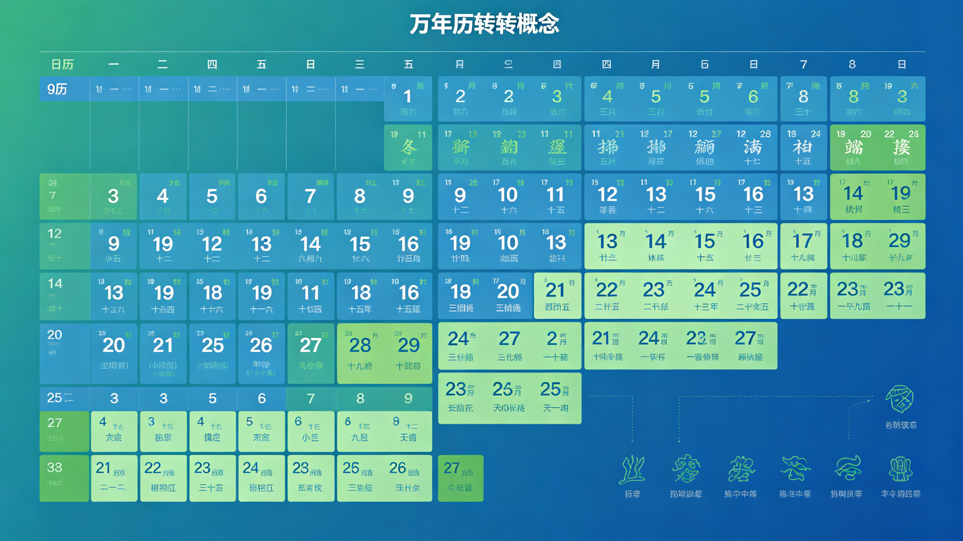 万年历轉换概念