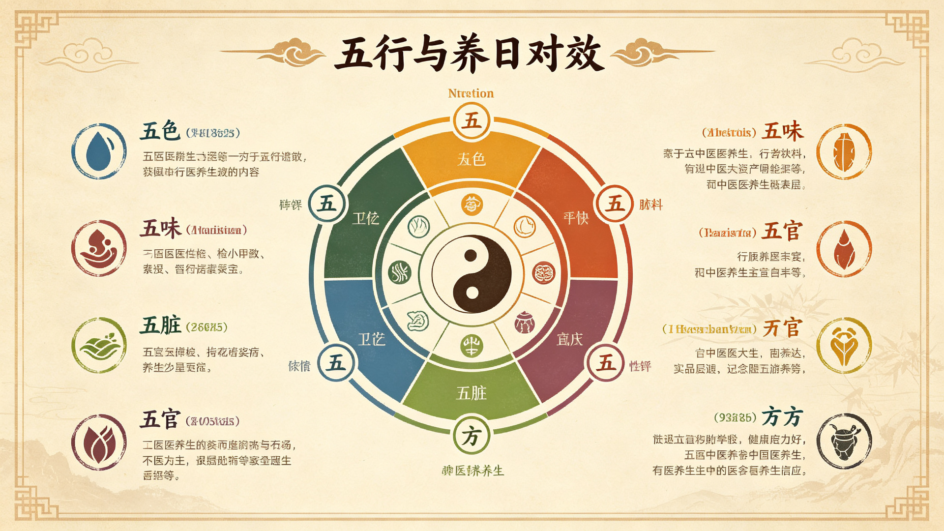五行与日常生活对应