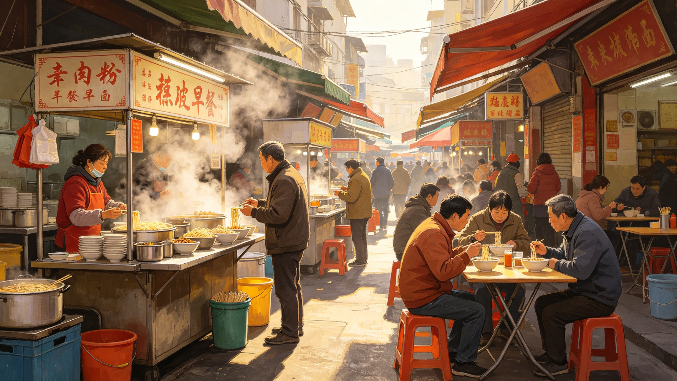 武漢早點街早餐市集