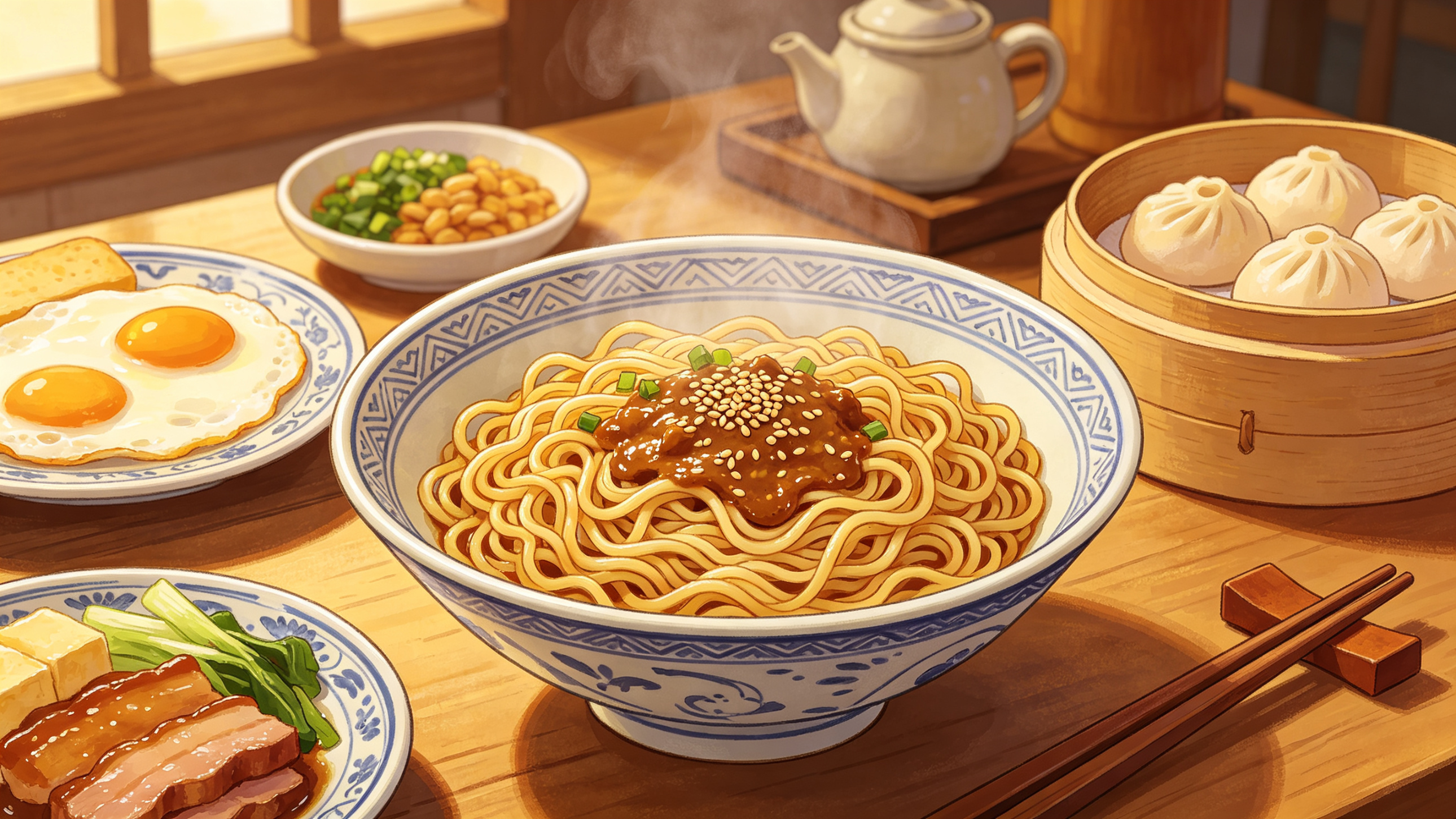 武漢熱乾麵美食