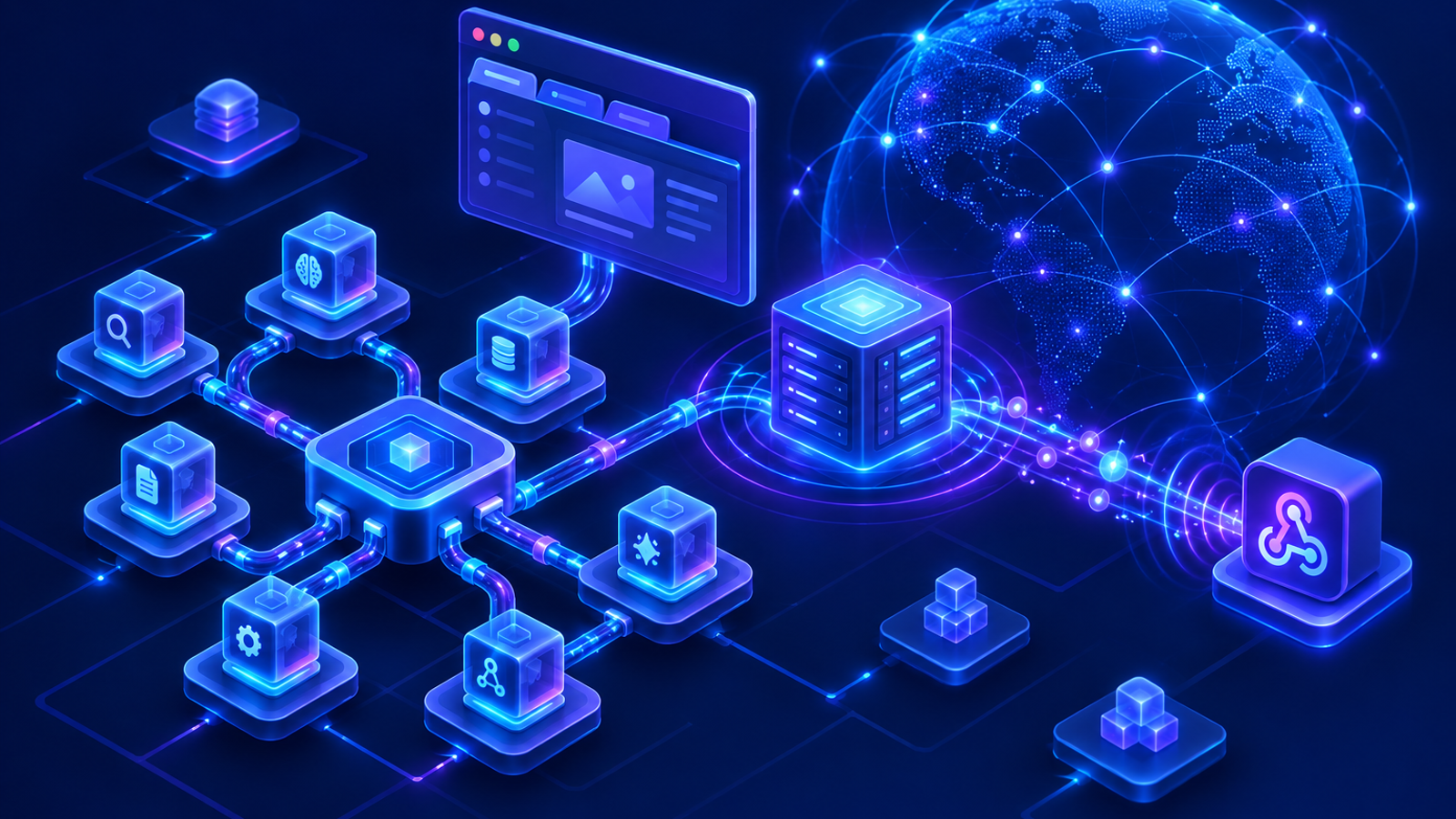 Agent infrastructure with protocol pipelines, a persistent browser, and event delivery